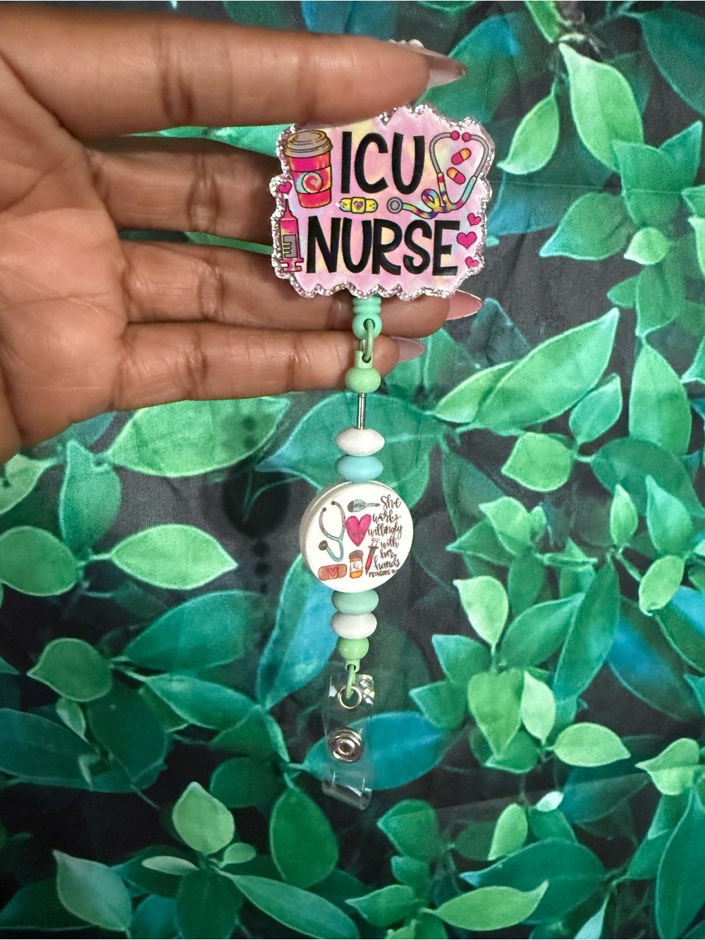 Bundle of 3 Nurse Badge Reel with Beads!!